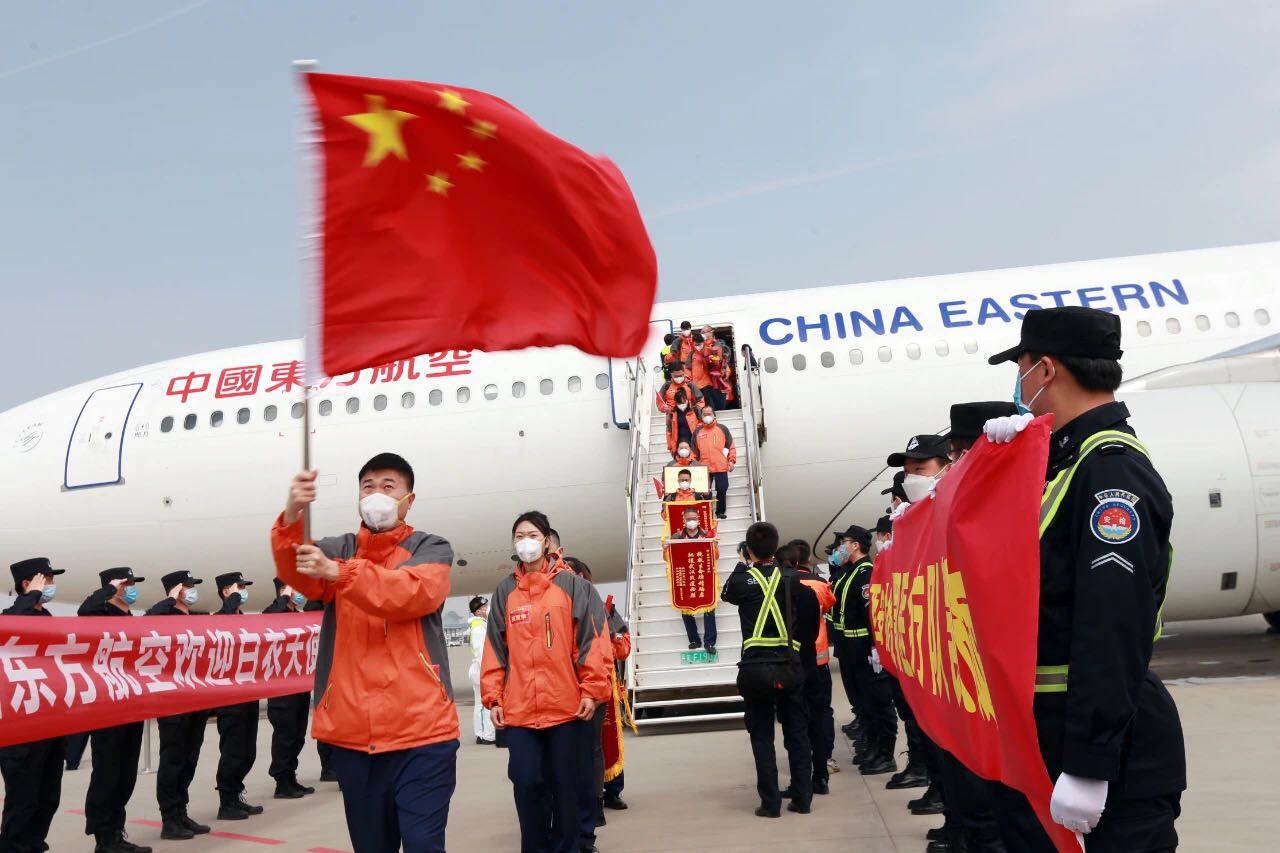 凱旋！西安國際醫(yī)學中心醫(yī)院支援湖北醫(yī)療隊回家